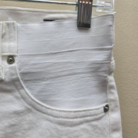 Citizens of Humanity Demy Cropped Flare Jeans Women SZ 29 Cotton Blend White - Picture 4 of 9